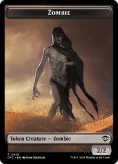 Zombie // Ox Warrior Double-Sided Token [Outlaws of Thunder Junction Commander Tokens] | Gamers Paradise