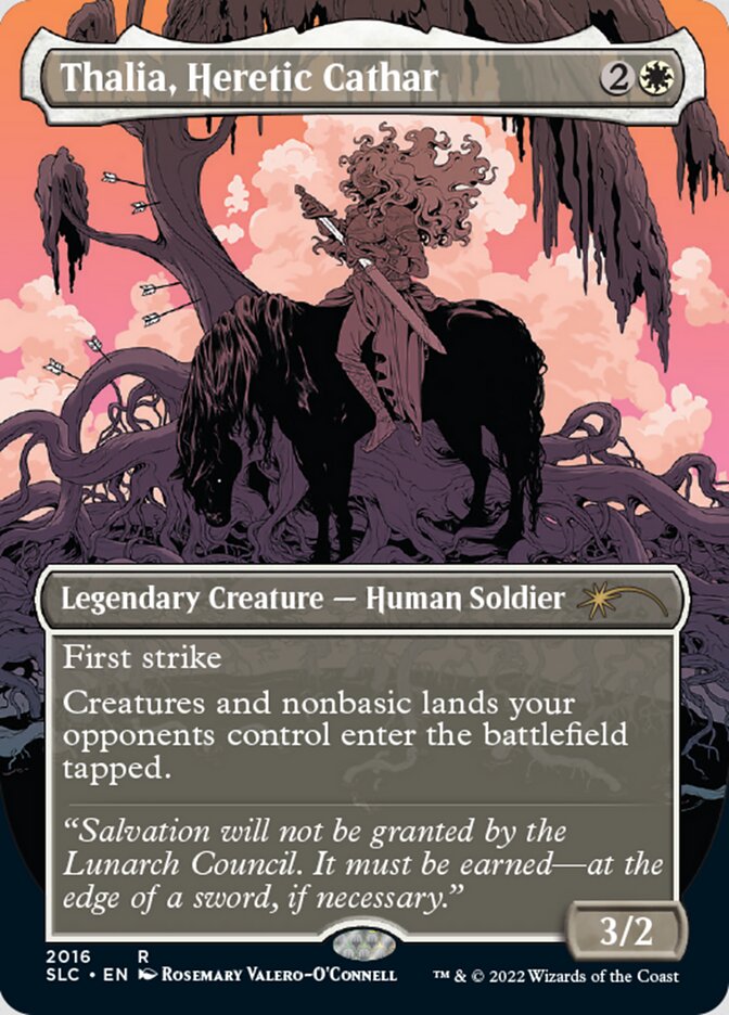 Thalia, Heretic Cathar (Borderless) [Secret Lair Countdown Kit] | Gamers Paradise