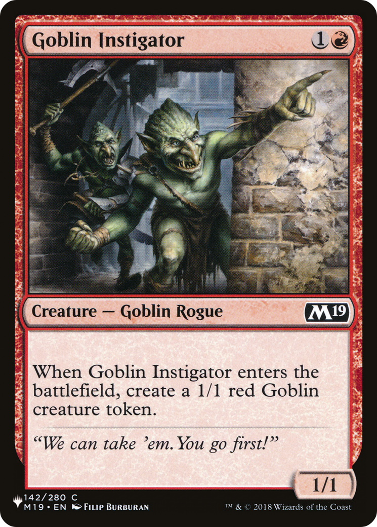 Goblin Instigator [The List Reprints] | Gamers Paradise