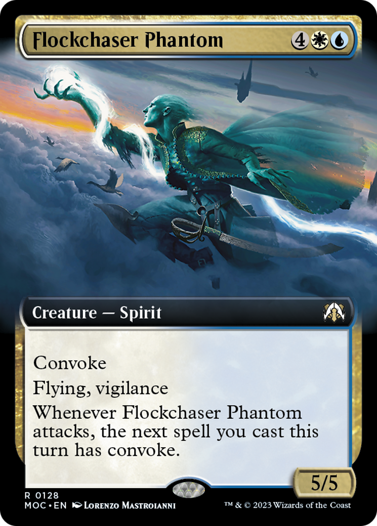 Flockchaser Phantom (Extended Art) [March of the Machine Commander] | Gamers Paradise