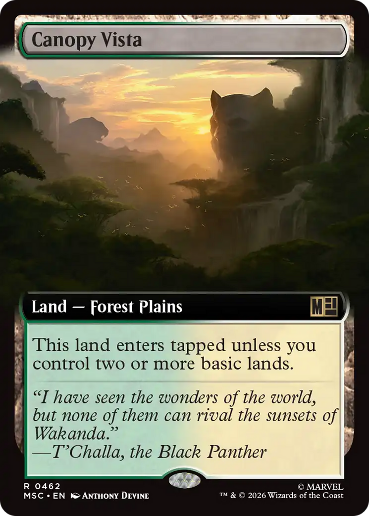 Canopy Vista (Extended Art) [Marvel Super Heroes Commander] | Gamers Paradise