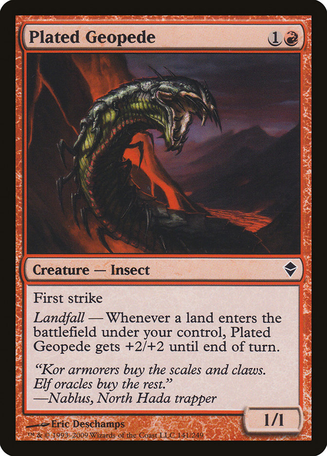 Plated Geopede [Zendikar] | Gamers Paradise