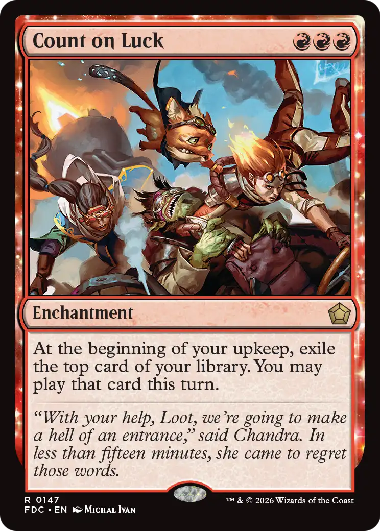 Count on Luck [Foundations Commander] | Gamers Paradise