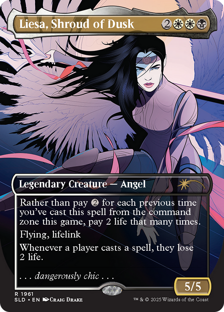 Liesa, Shroud of Dusk (Rainbow Foil) [Secret Lair Drop Series] | Gamers Paradise
