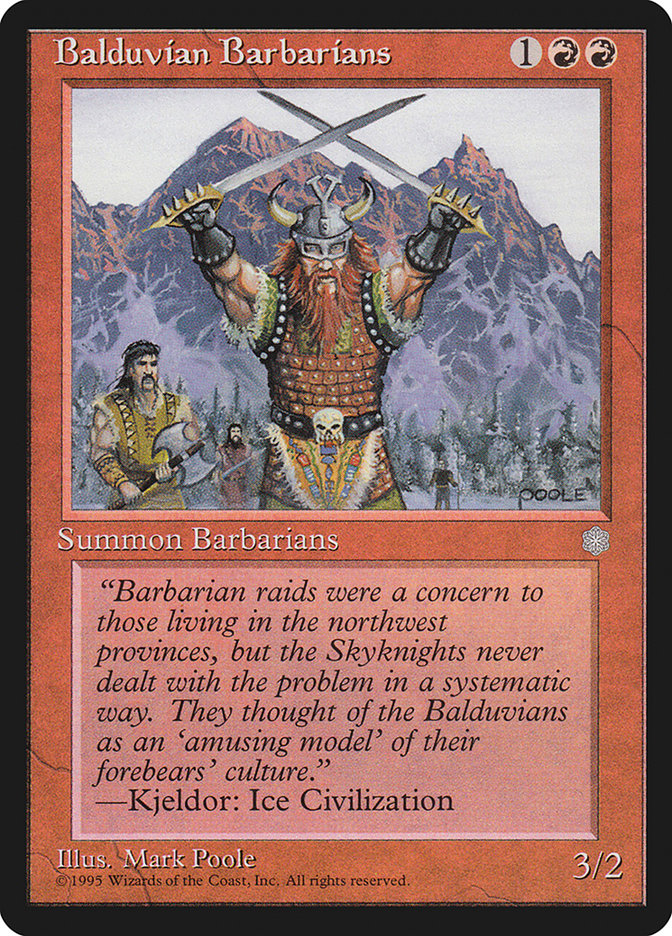 Balduvian Barbarians [Ice Age] | Gamers Paradise