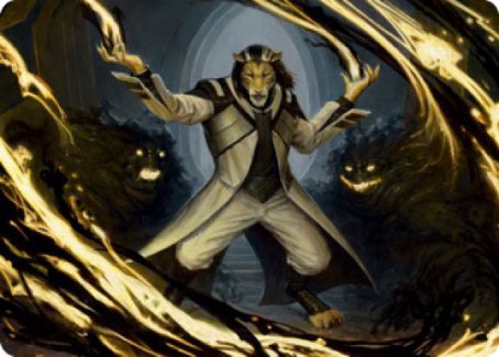 Leonin Lightscribe Art Card [Strixhaven: School of Mages Art Series] | Gamers Paradise