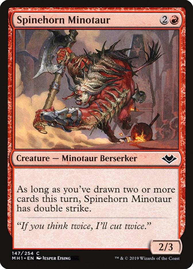 Spinehorn Minotaur [Modern Horizons] | Gamers Paradise