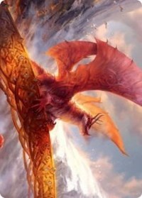 Goldspan Dragon Art Card [Kaldheim Art Series] | Gamers Paradise