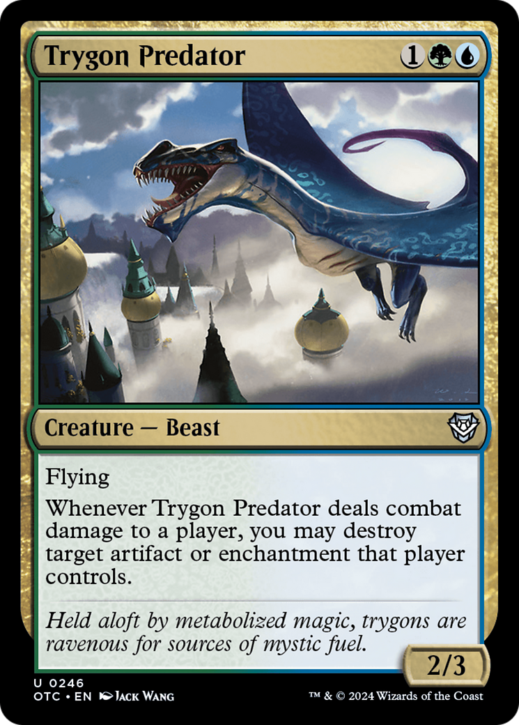 Trygon Predator [Outlaws of Thunder Junction Commander] | Gamers Paradise