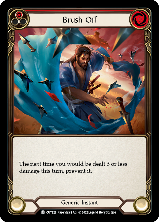 Brush Off (Red) [OUT228] (Outsiders)  Rainbow Foil | Gamers Paradise