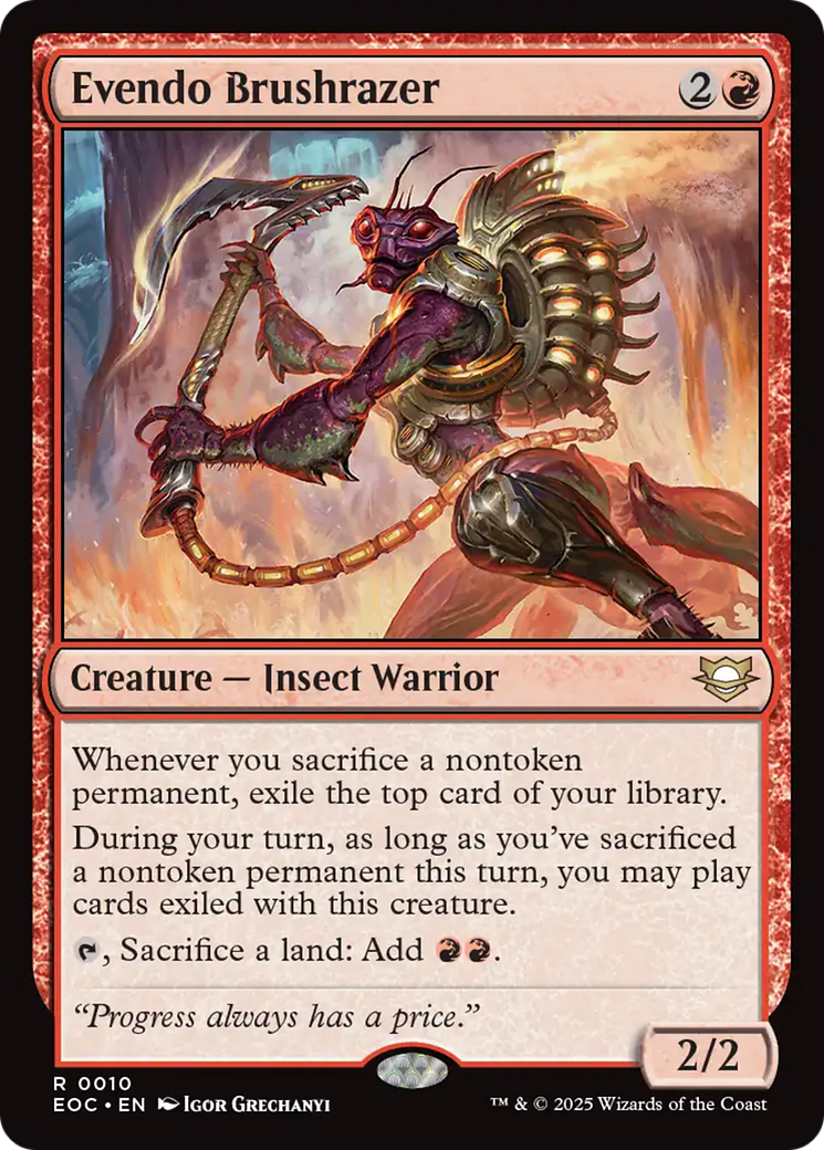 Evendo Brushrazer [Edge of Eternities Commander] | Gamers Paradise