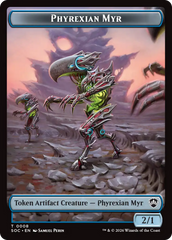 Elemental (0021) // Phyrexian Myr Double-Sided Token [Secrets of Strixhaven Commander Tokens] | Gamers Paradise