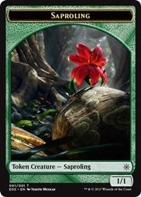 Saproling // Treasure (010) Double-Sided Token [Explorers of Ixalan Tokens] | Gamers Paradise