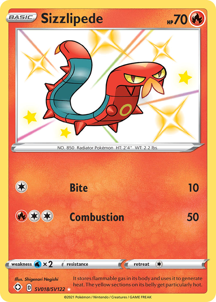 Sizzlipede (SV018/SV122) [Sword & Shield: Shining Fates] | Gamers Paradise