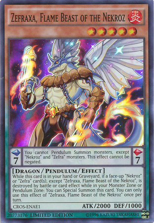 Zefraxa, Flame Beast of the Nekroz [CROS-ENAE1] Super Rare | Gamers Paradise