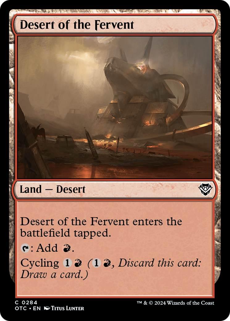 Desert of the Fervent [Outlaws of Thunder Junction Commander] | Gamers Paradise