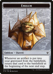 Daretti, Scrap Savant Emblem // Thopter Double-Sided Token [Commander 2016 Tokens] | Gamers Paradise