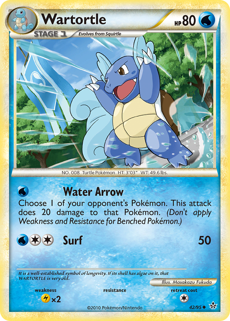 Wartortle (42/95) [HeartGold & SoulSilver: Unleashed] | Gamers Paradise