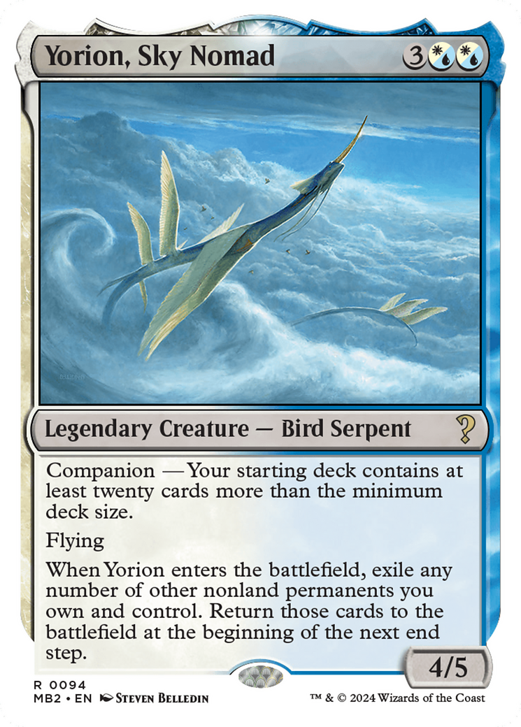 Yorion, Sky Nomad (White Border) [Mystery Booster 2] | Gamers Paradise