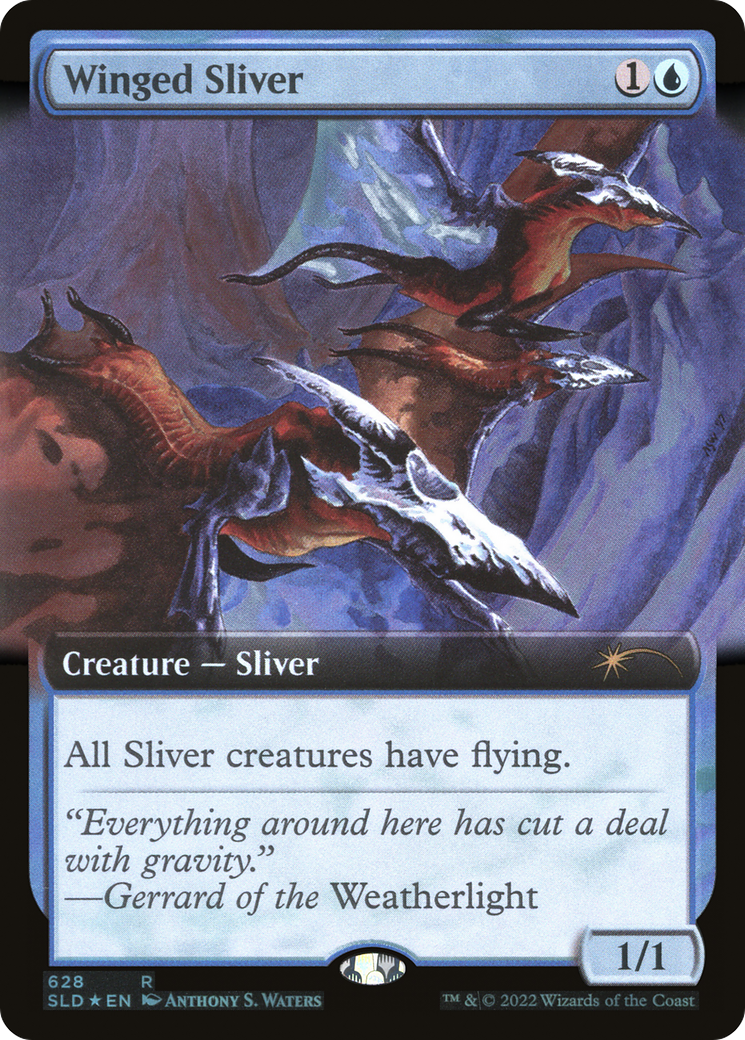 Winged Sliver (Extended Art) [Secret Lair Drop Promos] | Gamers Paradise