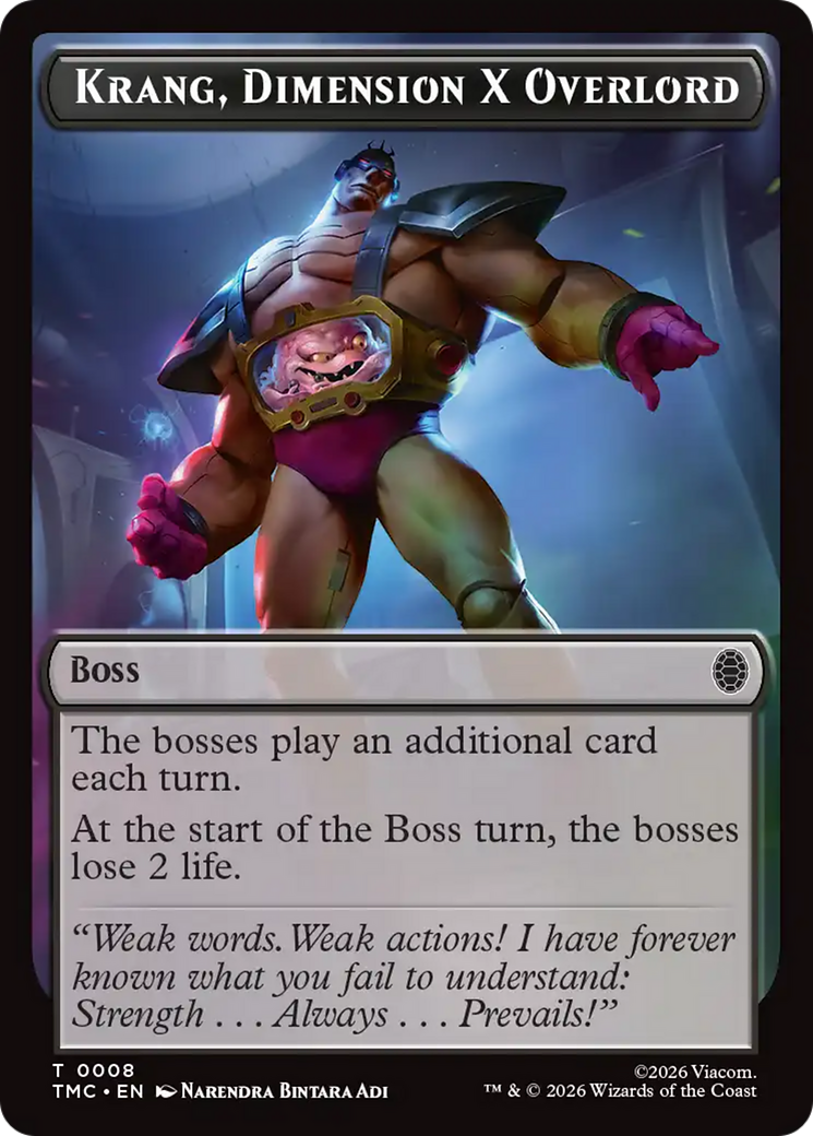 Krang, Dimension X Overlord [Teenage Mutant Ninja Turtles Commander Tokens] | Gamers Paradise