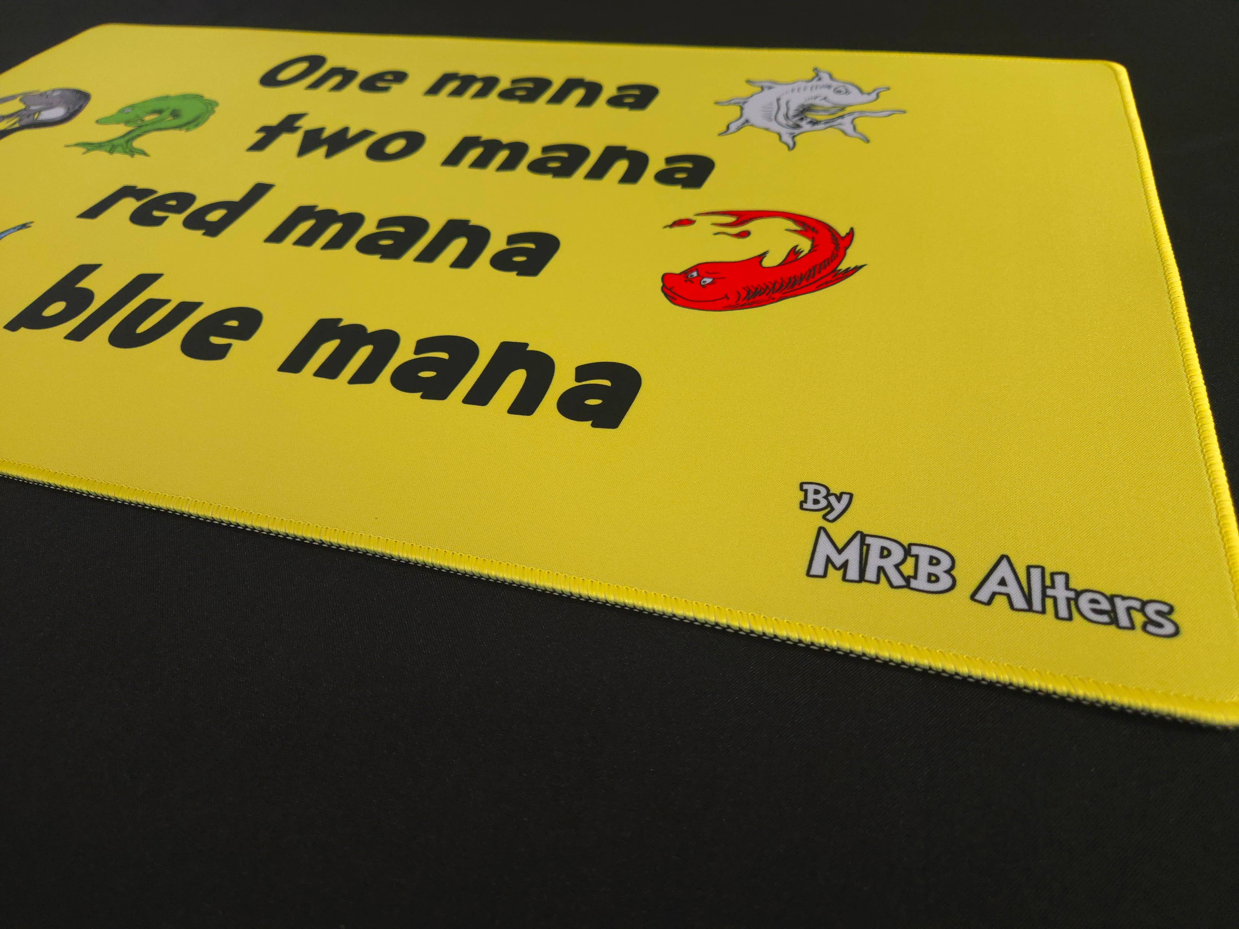 "One mana Two mana" Mana Fish playmat | Gamers Paradise