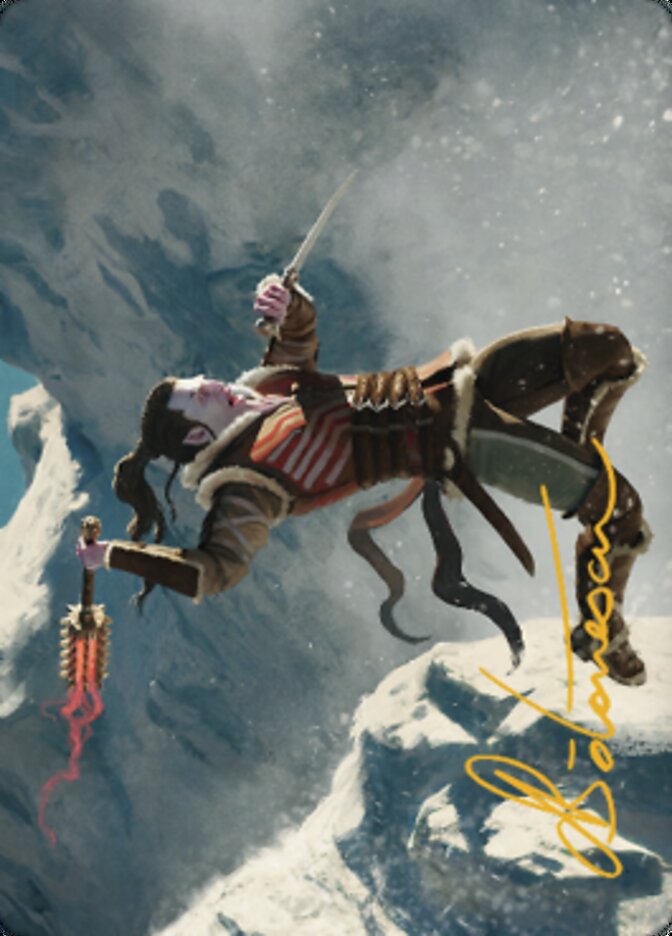 Balduvian Berserker Art Card (Gold-Stamped Signature) [Dominaria United Art Series] | Gamers Paradise
