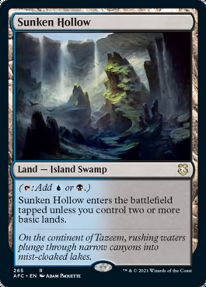 Sunken Hollow [Dungeons & Dragons: Adventures in the Forgotten Realms Commander] | Gamers Paradise