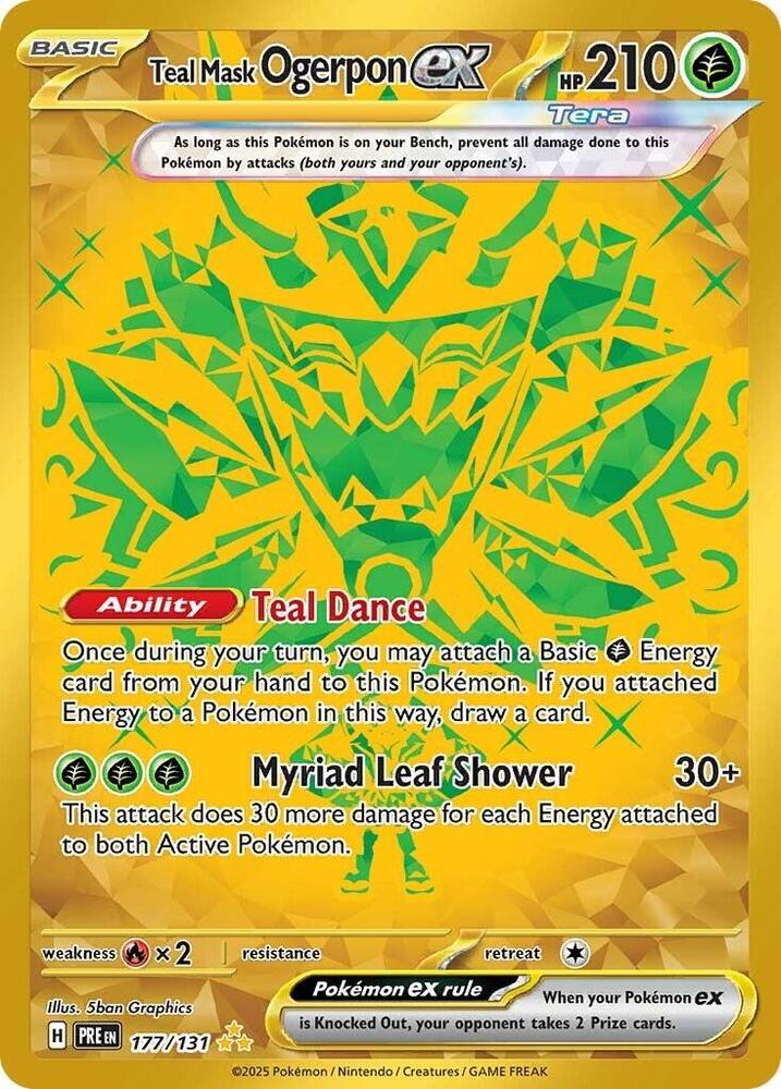 Teal Mask Ogerpon ex (177/131) [Scarlet & Violet: Prismatic Evolutions] | Gamers Paradise