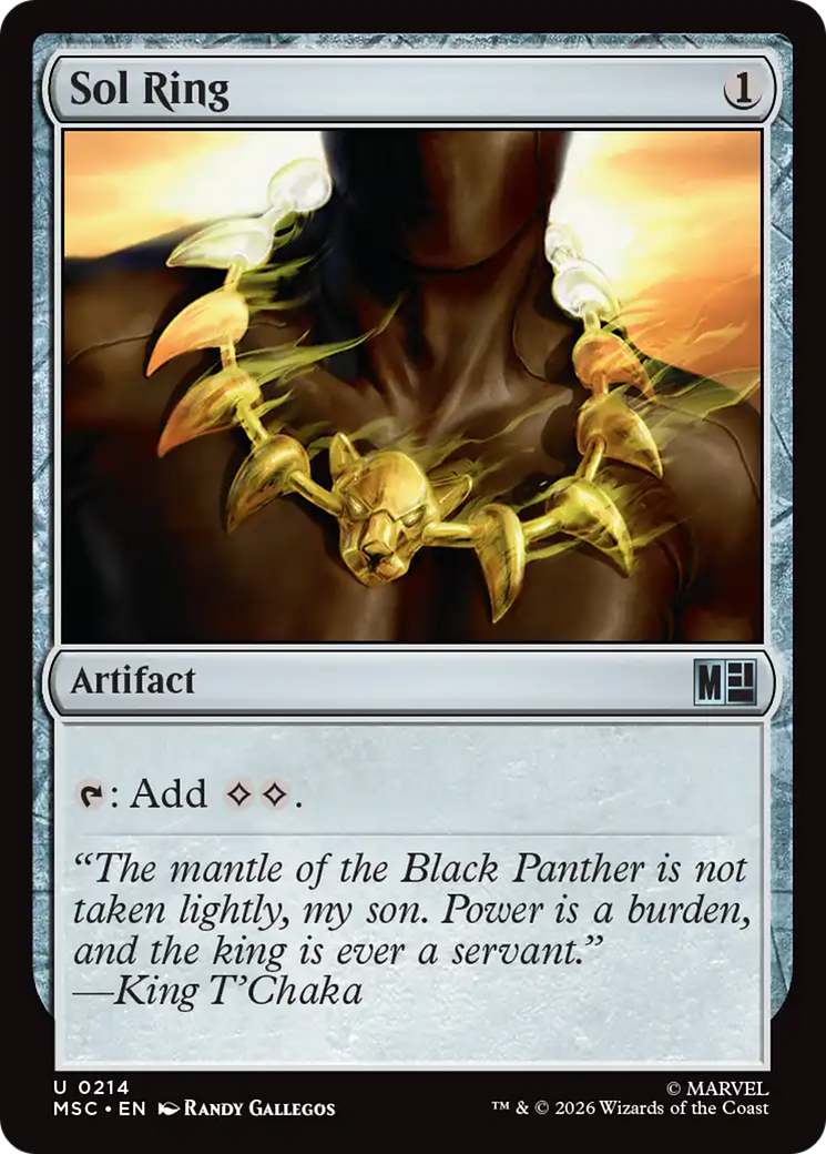 Sol Ring (0214) (Surge Foil) [Marvel Super Heroes Commander] | Gamers Paradise