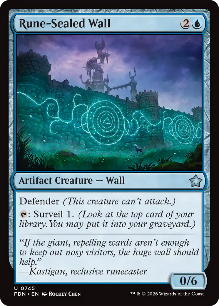 Rune-Sealed Wall (0745) [Foundations] | Gamers Paradise