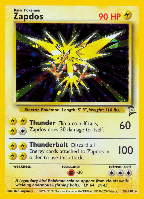 Zapdos (20/130) [Base Set 2] | Gamers Paradise