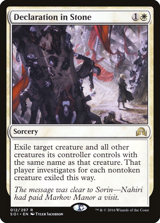 Declaration in Stone [Shadows over Innistrad] | Gamers Paradise
