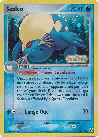 Sealeo (43/92) (Stamped) [EX: Legend Maker] | Gamers Paradise