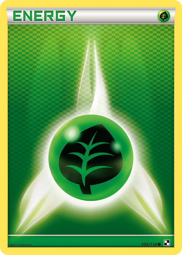 Grass Energy (105/114) [Black & White: Base Set] | Gamers Paradise