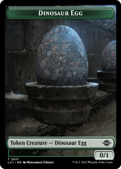 Dinosaur Egg // Dinosaur (0010) Double-Sided Token [The Lost Caverns of Ixalan Tokens] | Gamers Paradise