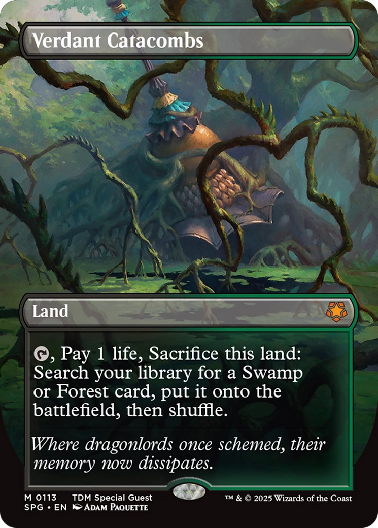 Verdant Catacombs (Borderless) [Tarkir: Dragonstorm Special Guests] | Gamers Paradise