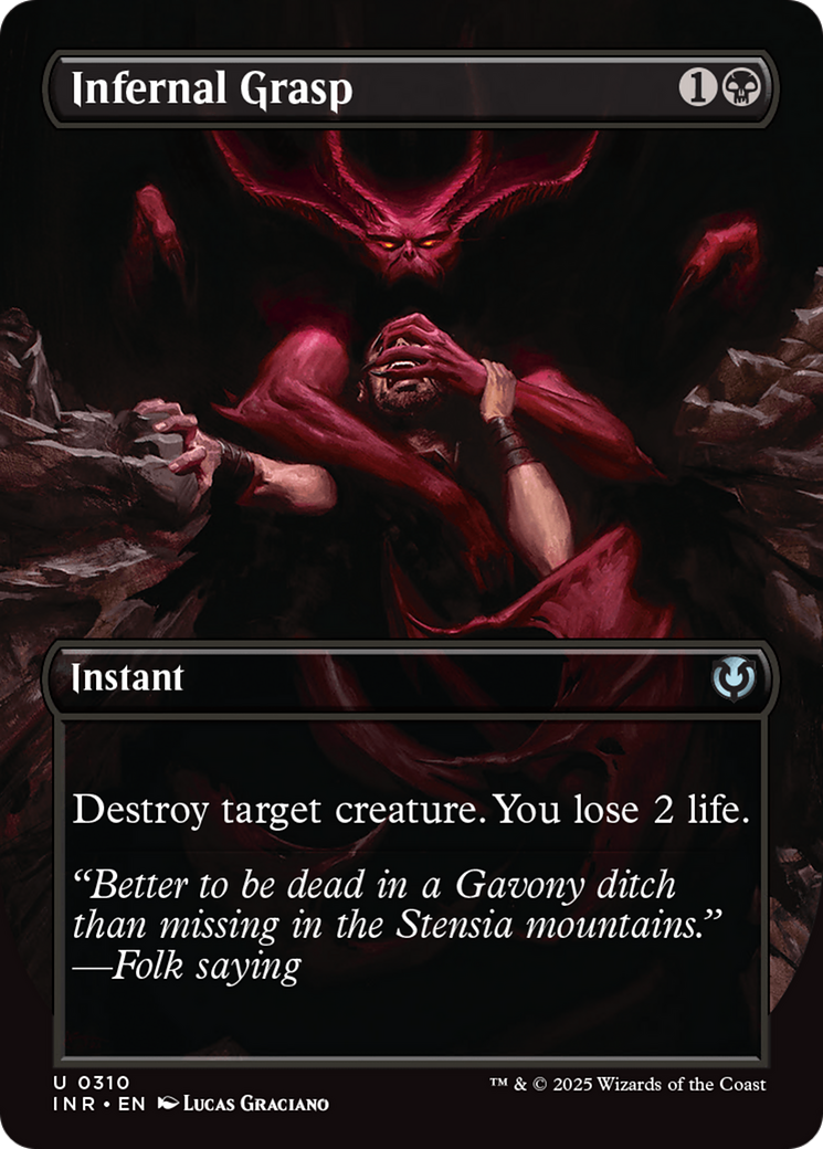 Infernal Grasp (Borderless) [Innistrad Remastered] | Gamers Paradise