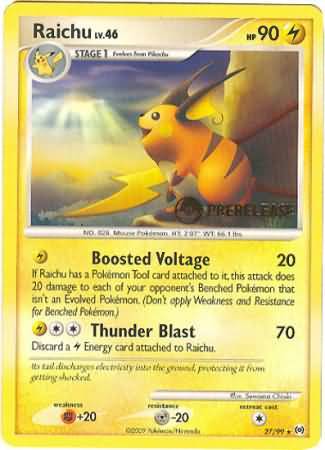 Raichu (27/99) (Prerelease Promo) [Nintendo: Black Star Promos] | Gamers Paradise