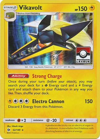 Vikavolt (52/149) (League Promo) [Sun & Moon: Base Set] | Gamers Paradise