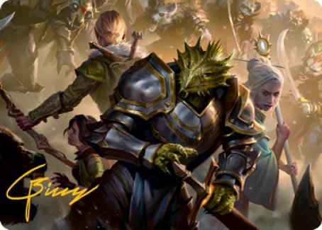 You Come to the Gnoll Camp Art Card (Gold-Stamped Signature) [Dungeons & Dragons: Adventures in the Forgotten Realms Art Series] | Gamers Paradise