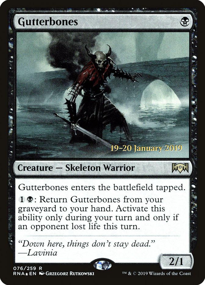 Gutterbones [Ravnica Allegiance Prerelease Promos] | Gamers Paradise