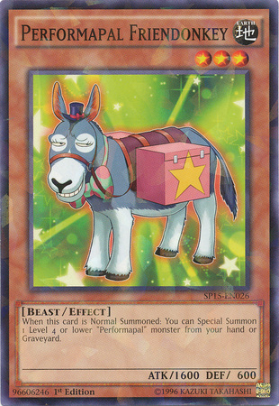 Performapal Friendonkey [SP15-EN026] Shatterfoil Rare | Gamers Paradise