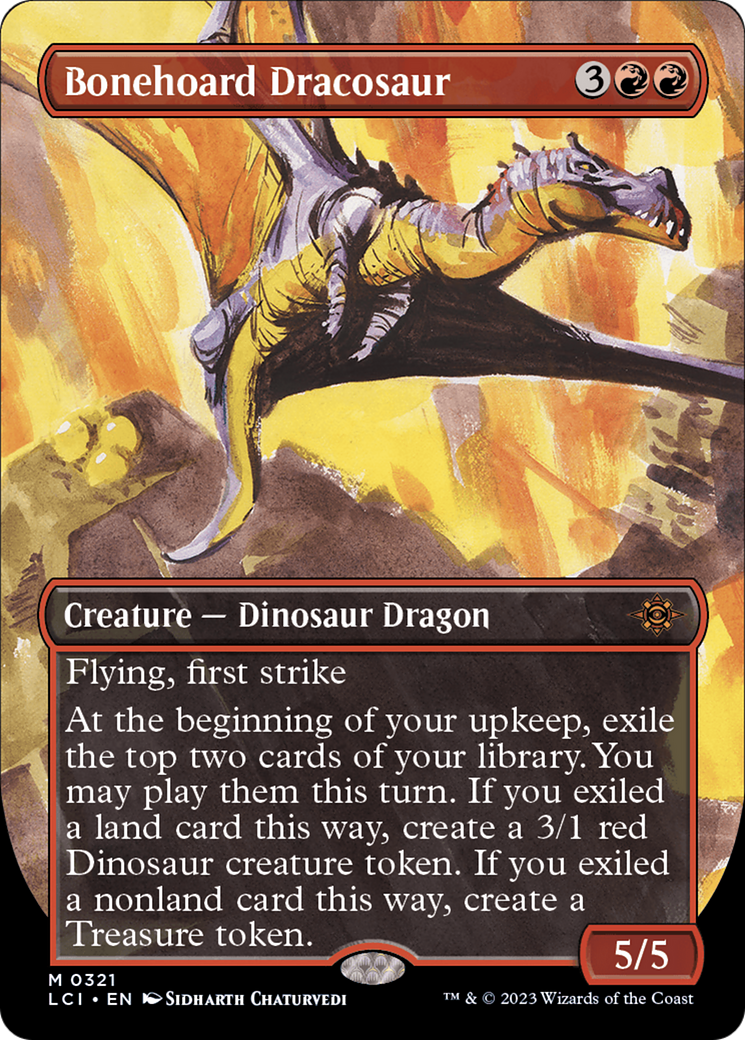 Bonehoard Dracosaur (Borderless) [The Lost Caverns of Ixalan] | Gamers Paradise