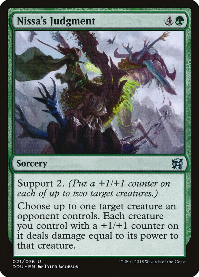 Nissa's Judgment [Duel Decks: Elves vs. Inventors] | Gamers Paradise