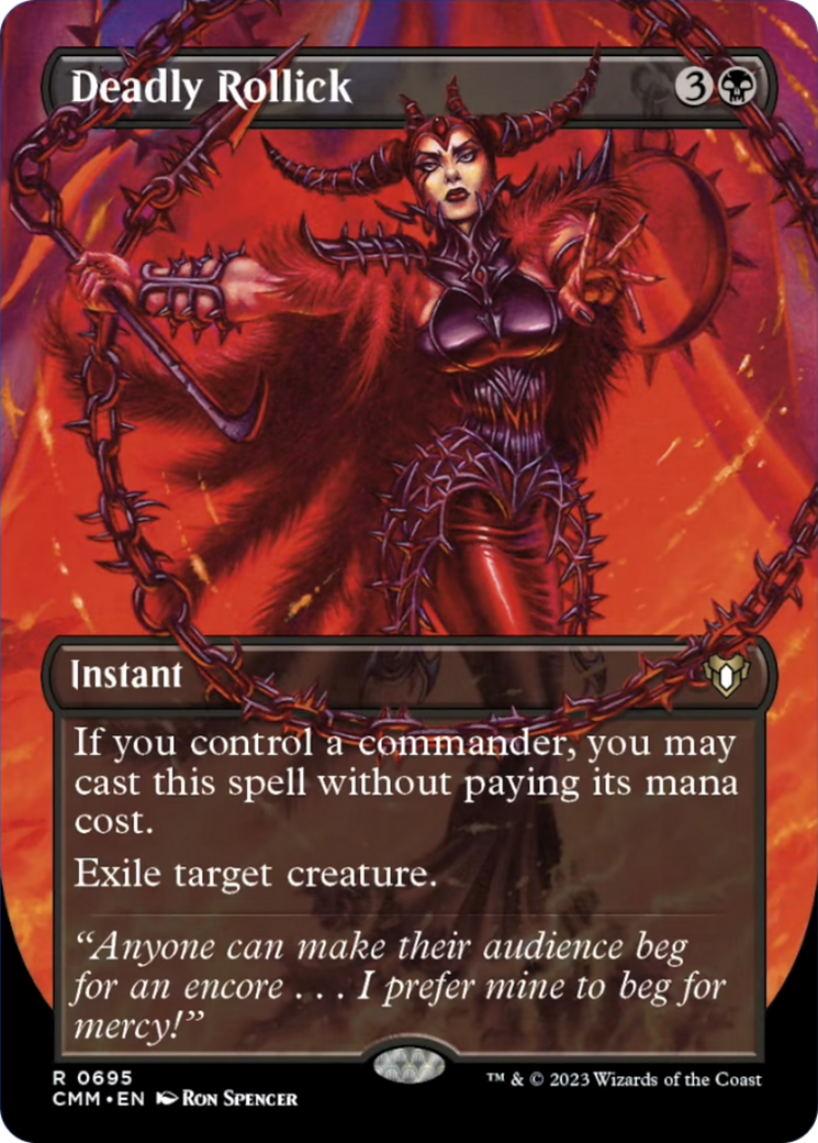 Deadly Rollick (Borderless Alternate Art) [Commander Masters] | Gamers Paradise