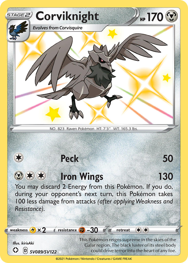 Corviknight (SV089/SV122) [Sword & Shield: Shining Fates] | Gamers Paradise