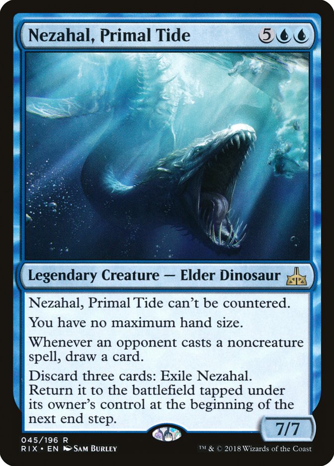 Nezahal, Primal Tide [Rivals of Ixalan] | Gamers Paradise