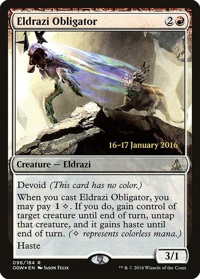Eldrazi Obligator [Oath of the Gatewatch Prerelease Promos] | Gamers Paradise