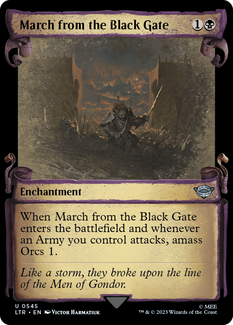 March from the Black Gate [The Lord of the Rings: Tales of Middle-Earth Showcase Scrolls] | Gamers Paradise